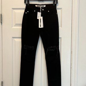 Alexander McQueen McQ Black Distressed Jeans Sz 25